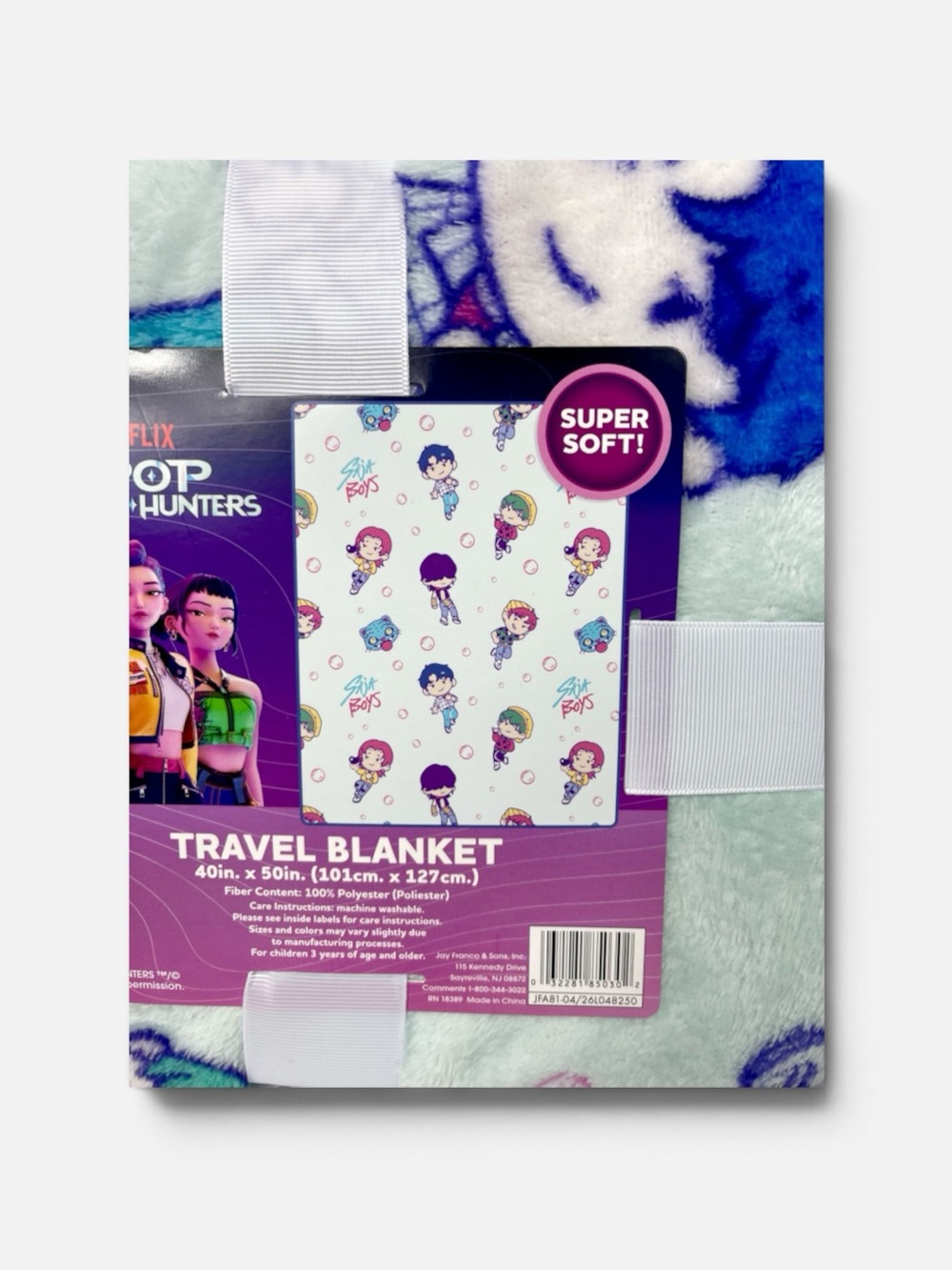 K-pop Demon Hunters Travel Blanket - Light Green Super Soft Throw